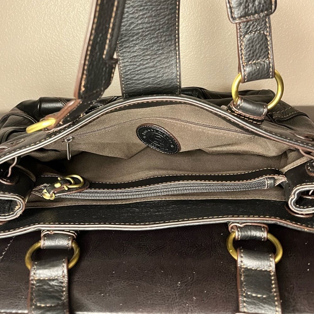 Etienne Aigner Vintage Shoulder Bag Handbag Black Leather Purse Gold Buckle​​​ - Picture 12 of 12